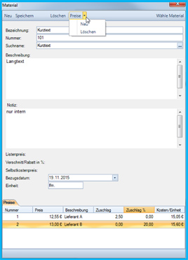Stammdaten import